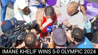 imane khelif medal  imane khelif emotional emane khelif vs luca  Olympic 2024 [upl. by Heuser]