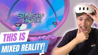 BEST MIXED REALITY GAME ON QUEST 3  3S YET  Starship Home [upl. by Guido]