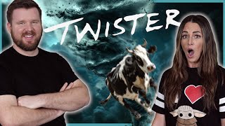 My wife watches TWISTER 1996 for the FIRST time  Movie Reaction [upl. by Rondi]