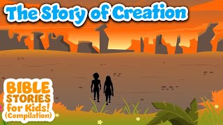 The Story of Creation  Bible Stories For Kids Compilation [upl. by Darrej]