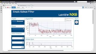 Kalman filter using LabVIEW NXG [upl. by Llenad]