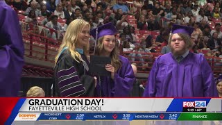 Fayetteville High School holds graduation ceremony [upl. by Arutak334]