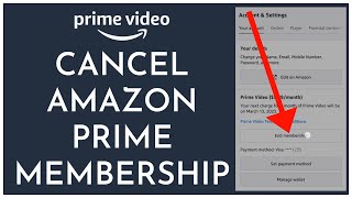 How To Cancel Amazon Prime Membership 2023 [upl. by Ecilef]