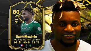 86 IF Saint Maximin Player Review  EA FC 24 [upl. by Nivalc]