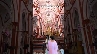 The Sacred Heart Basilica pondicherry travelwithrathi tamilnadutourism trendingshorts traveller [upl. by Christabel374]