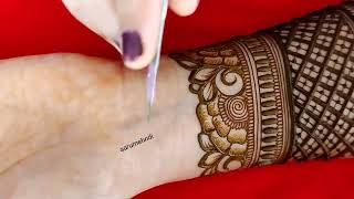 Simple Bridal Mehndi Designs for Full Hand  Easy Dulhan Mehndi Designs  Eid Mehandi [upl. by Raamaj63]