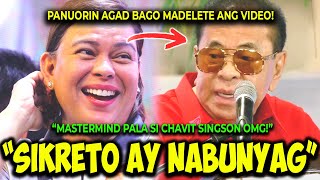 KAKAPASOK LANG NABUKING NA CHAVIT SINGSON INAMIN NA SI SARA ANG NAGPANALO KAY BBM WALA UTANG LOOB [upl. by Anaiviv]