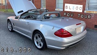 Here’s a POV Tour of the Mercedes Benz SL500 AMG Sport 16 Years Later [upl. by Winchester452]