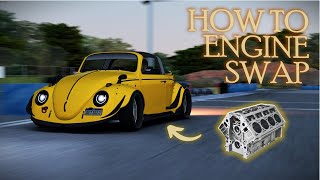 HOW to ENGINE SWAP a car  Assetto corsa [upl. by Saxon]