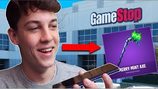 I called EVERY GameStop for the RARE Minty Pickaxe Fortnite Battle Royale [upl. by Aydiv]