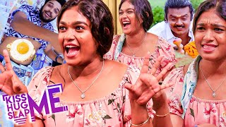 தொப்புள்ல OMLET 🍳 Nakshathras Vera Level Task 🤣 Kiss Me 💋 Hug Me 🤗 Slap Me 👋 with VJ Nikki [upl. by Nosreip]