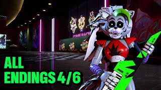 FNAF Security BreachAll Endings 46 PT 2 [upl. by Eivi]