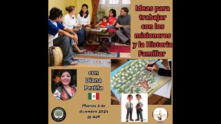 TALLER IDEAS PARA TRABAJAR CON LOS MISIONEROS EN LA HISTORIA FAMILIAR [upl. by Malamut408]