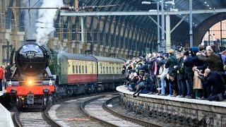 Flying Scotsman back on the rails [upl. by Haughay]