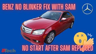 2009 Mercedes C300 No Turn Signals Front SAM Replacement [upl. by Honig113]