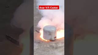 Anar testing vs cooker diwali2024 diwali shorts testing fireworks [upl. by Mendez]