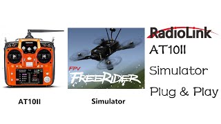 RadioLink AT10II RC Simulator Plug amp Play DroneFixed WingHelicopter [upl. by Bock]