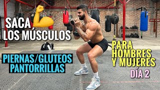 Rutina de Piernas entrena tus Gluteos y Pantorrillas 20 Min Ejercicios para SACAR LOS MUSCULOS [upl. by Avika]