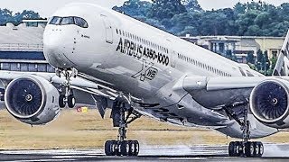 FARNBOROUGH AIR SHOW 2018  AIRBUS A3501000 near VERTICAL TAKEOFF  AWESOME AIRSHOW 4K [upl. by Teirrah]