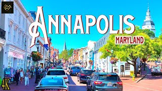 Annapolis Maryland Walking Tour 4K [upl. by Greabe]