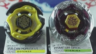 EPIC Battle Vulcan Horuseus 145D VS Phantom Orion 145ES Beyblade Metal Fury Hasbro HD AWESOME [upl. by Ayokahs]