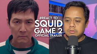 React to SQUID GAME Official Trailer [upl. by Helsell]