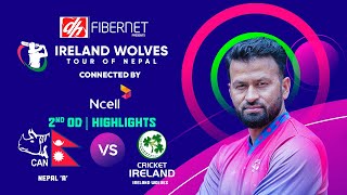 Nepal A vs Ireland Wolves  2nd One Day Match Highlights [upl. by Ariuqahs]