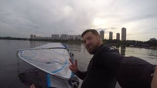 Wind SUP JP Сап сёрфинг SUP Surfing в Строгино [upl. by Sirah]