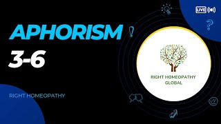 Aphorism 3  6  Right Homeopathy Global Watch at 125x for a better experience [upl. by Iggy]