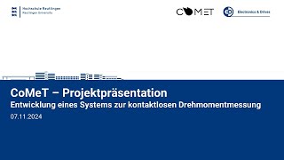 COMET Abschlusspräsentation WS202425 [upl. by Territus]