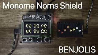 Monome Norns Shield  benjolis [upl. by Refotsirc]