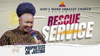 WEDNESDAY RESCUE SERVICE  PROPHETESS DR JUSTINA OJOGWU [upl. by Shriner221]