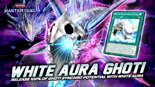 THIS IS WHAT HAPPEN IF GHOTI USES 100 HIS POWER WITH WHITE AURA SYNCHRO Master Duel [upl. by Tifanie]