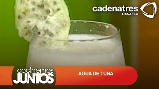 AGUA DE TUNA ¿Cómo hacer agua de tuna [upl. by Uol236]