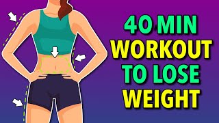 40Min Comprehensive Full Body Weight Loss Exercise Routine [upl. by Kapor]