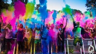 Holi FESTIVAL OF COLORS GoPro Hero3 Leverkusen Germany HD 1080p [upl. by Nnayelsel825]