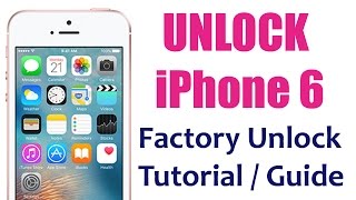 How to Unlock iPhone 6 Plus  Unlocking Tutorial amp Guide Permanent Factory Unlocked [upl. by Bartholomew]