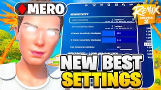 NEW BEST Controller Settings For Fortnite Chapter 2 Remix PS4PS5XBOXPC [upl. by Nnayllas]