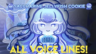 Cookie Run Kingdom OCs Saccharine Jellyfish Cookie All Voice Lines [upl. by Zetnom]