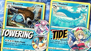 Wailord Deck 🐋🐢 Turbo Charge W Blastoise PGO Irida amp Diancie PTCGO Silver Tempest [upl. by Queenie]