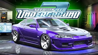 NEED FOR SPEED UNDERGROUND 2  TUNANDO O NOVO NISSAN SILVIA S15 DUBLADO PTBR  MOD [upl. by Ulah]