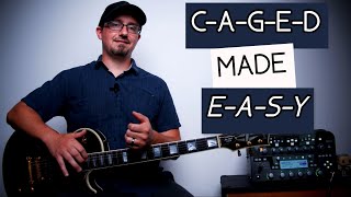 Caged System For Guitar Explained Easy Beginners [upl. by Ahsil]