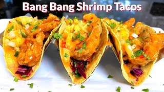 How To Make Bang Bang Shrimp Tacos  THE BEST SHRIMP TACOS [upl. by Toile285]