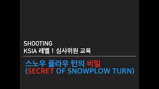 sungchulYang 45 Secret of Snowplow Turns [upl. by Bryanty]