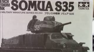 TAMIYA SOMUA S35 BUILD [upl. by Ardiedal]