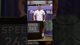 Samuel Groth shoots the fastest serve EVER shorts [upl. by Lowndes]