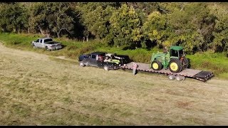 Ram 4500 Cummins Towing 24000lbs amp John Deere Baling Hay [upl. by Purcell]