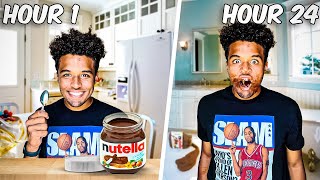 Eating ONLY Nutella For 24 HOURS [upl. by Herrera]