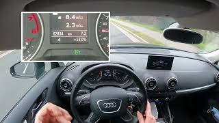 PKW Geschwindigkeits Regel Anlage GRA Tempomat Limiter Audi A3S3 Sportback Anleitung [upl. by Norword874]