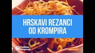 Recept za hrskave rezance od krompira [upl. by Aliakam780]